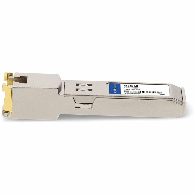 AddOn HP JL563A Compatible TAA Compliant 100/1000/10000Base-TX SFP+ Transceiver (Copper, 30m, RJ-45) - Thumbnail 2