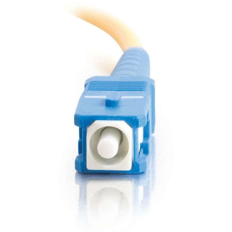 C2G-1m SC-SC 9/125 OS1 Simplex Singlemode PVC Fiber Optic Cable - Yellow - Thumbnail 3