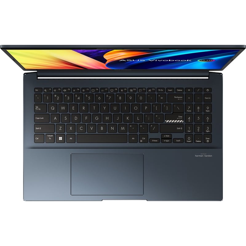 Asus VivoBook Pro 15 M6500 M6500QH-DB51 15.6" Notebook - Full HD - 1920 x 1080 - AMD Ryzen 5 5600H Hexa-core (6 Core) - 8 GB Total RAM - 8 GB On-board Memory - 512 GB SSD - Quiet Blue - Thumbnail 2