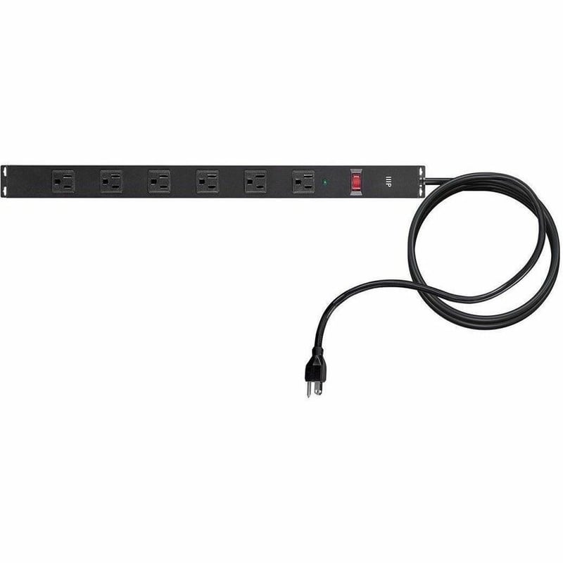 MONOPRICE 6 OUTLET METAL SURGE PROTECTOR POWER STRIP WITH 15FT CORD, 540 JOULES - Thumbnail 3