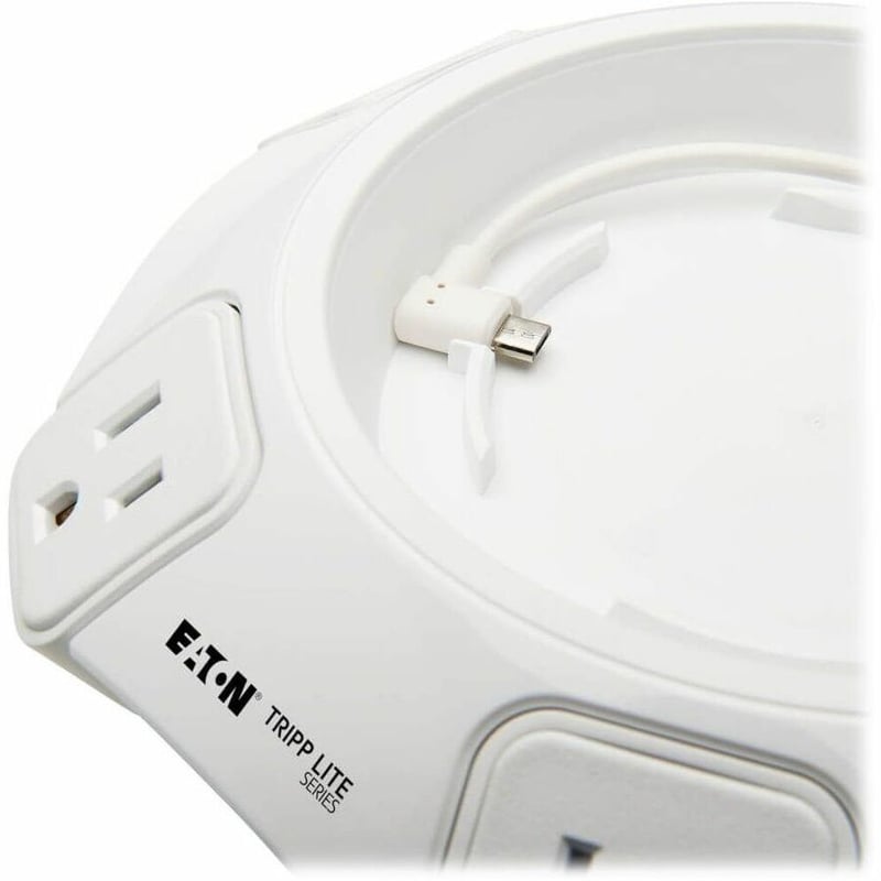 Tripp Lite by Eaton Conference Power Surge Protector - 4 NEMA 5-15R Outlets USB-C & 3 USB-A Ports Micro-USB 8 ft. Cord - Thumbnail 4