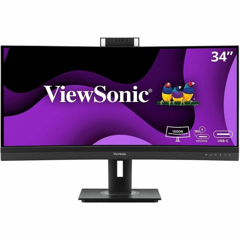 34IN UWQHD CURVED VIDEO CONFERENCING MONITOR WITH WIN HELLO - Thumbnail 1