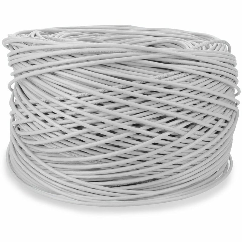 AddOn 1000ft non-terminated white Cat5E Straight UTP PVC Copper Patch Cable - Thumbnail 3