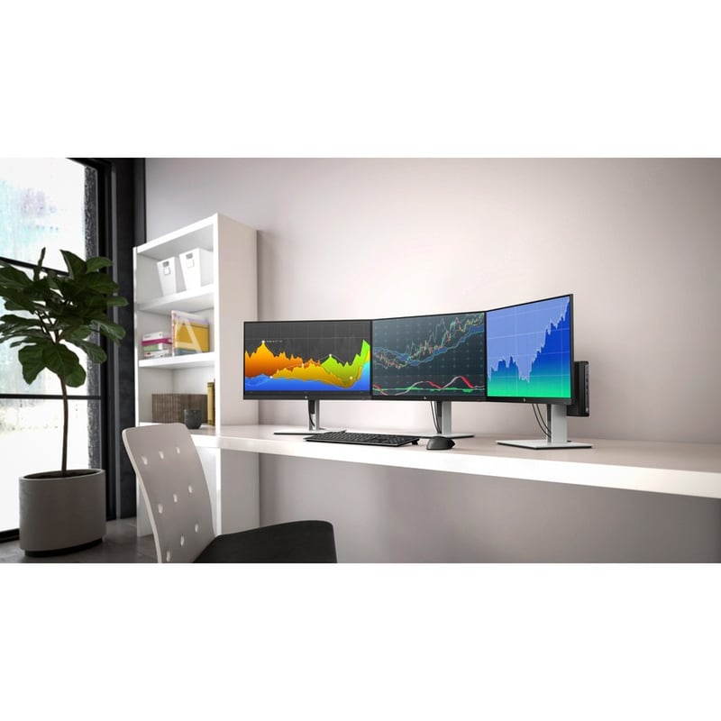 HP EliteDesk 805 G6 Desktop Computer - AMD Ryzen 5 PRO 4650GE Hexa-core (6 Core) 3.50 GHz - 16 GB RAM DDR4 SDRAM - 256 GB SSD - Desktop Mini - Thumbnail 3