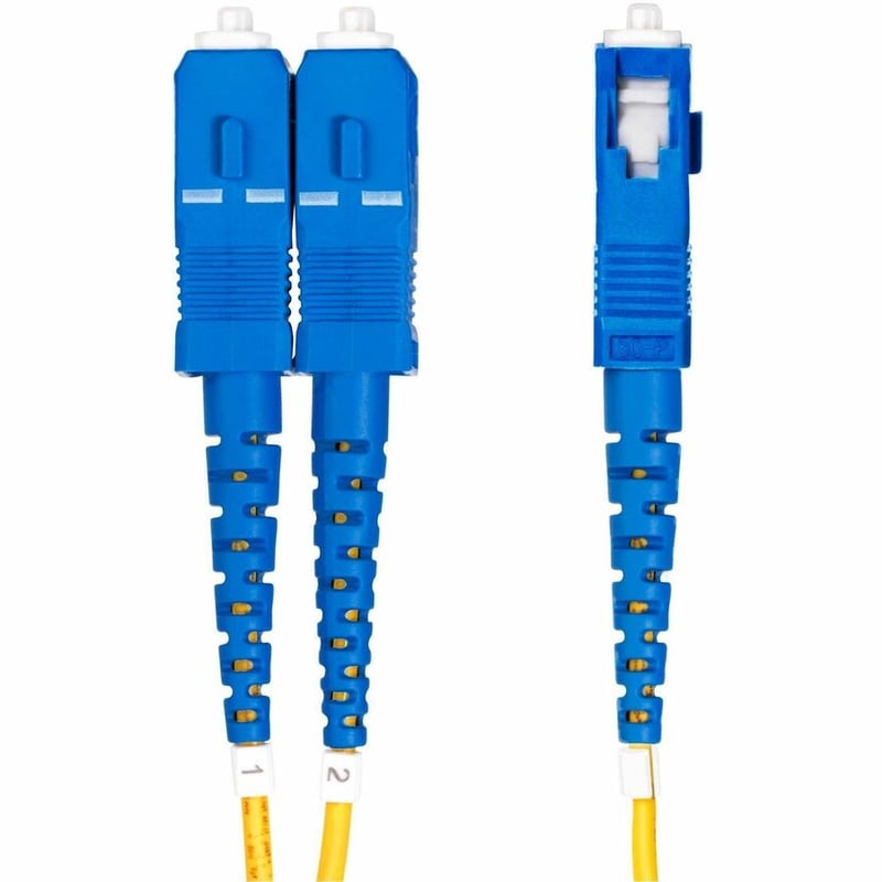 StarTech 7m (22.9ft) LC to SC (UPC) OS2 Single Mode Duplex Fiber Optic Cable, 9/125, 100G, Low Insertion Loss, LSZH Fiber Jumper Cord - Thumbnail 3