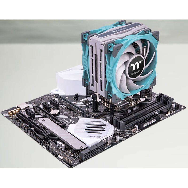 Thermaltake TOUGHAIR 510 Turquoise CPU Cooler - Thumbnail 4