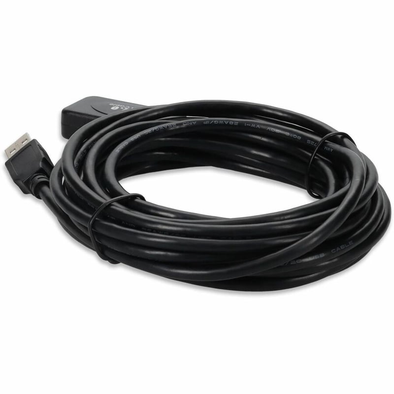 USB 2.0 A M/F CABLE 15FT BLACK ACTIVE CABLE - Thumbnail 3
