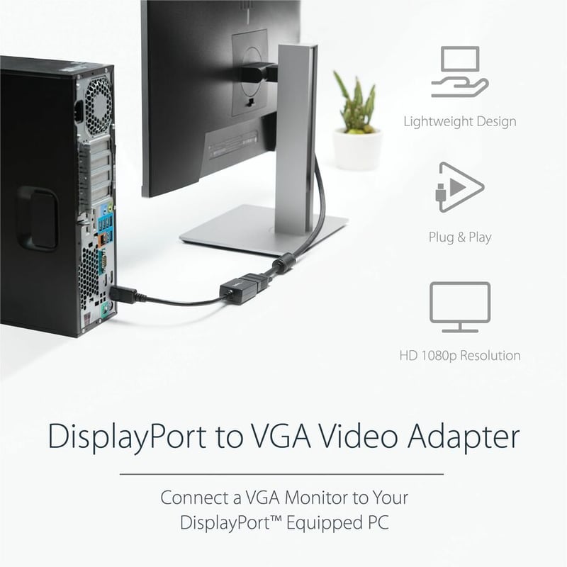 StarTech.com DisplayPort to VGA Video Adapter Converter - Thumbnail 2