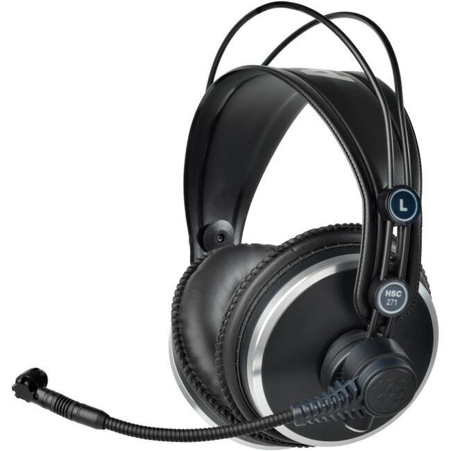 AKG HSC271 Professional Headsets with Condenser Microphone - Thumbnail 1