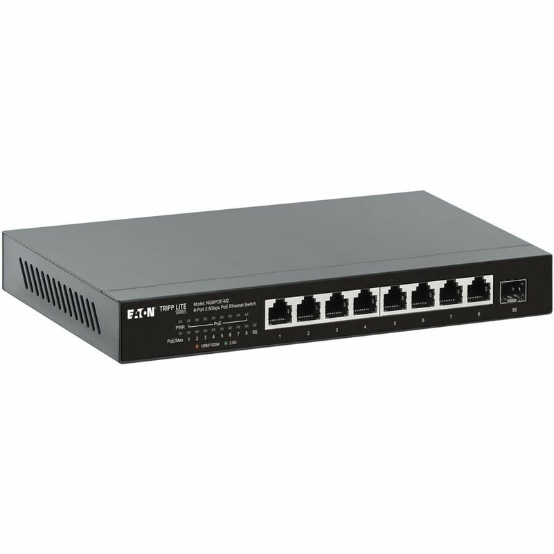 DESKTOP GIGABIT ETHERNET SWITCH UNMANAGED POE+ 8-PORT 2.5 GBPS 100W - Thumbnail 2