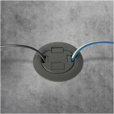 Wiremold 4AT Prewired All Power Evolution Poke-Thru Device-Gray - Thumbnail 2