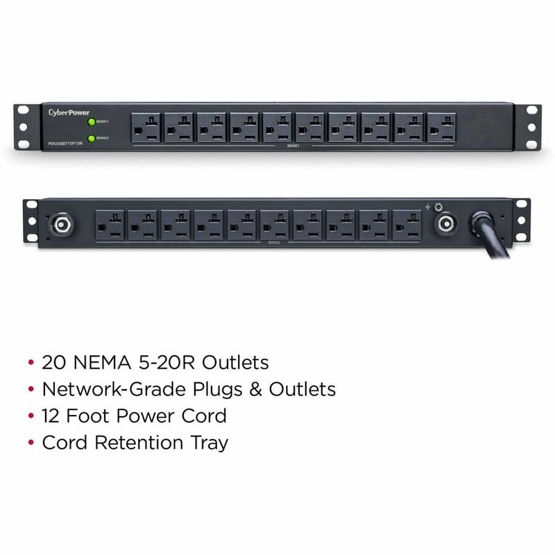 CyberPower PDU30BT10F10R 100 - 125 VAC 30A Basic PDU - Thumbnail 2