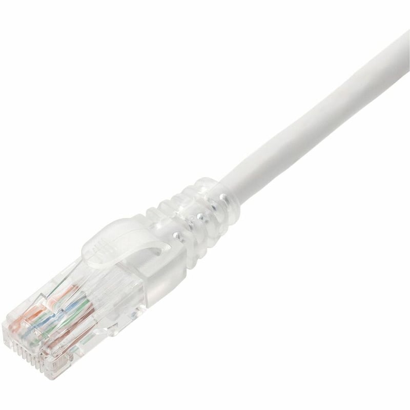 AddOn 3ft White CAT 6 PVC Ethernet Cable Snagless Easy Clear Boot TAA RJ-45 M/M - Thumbnail 2