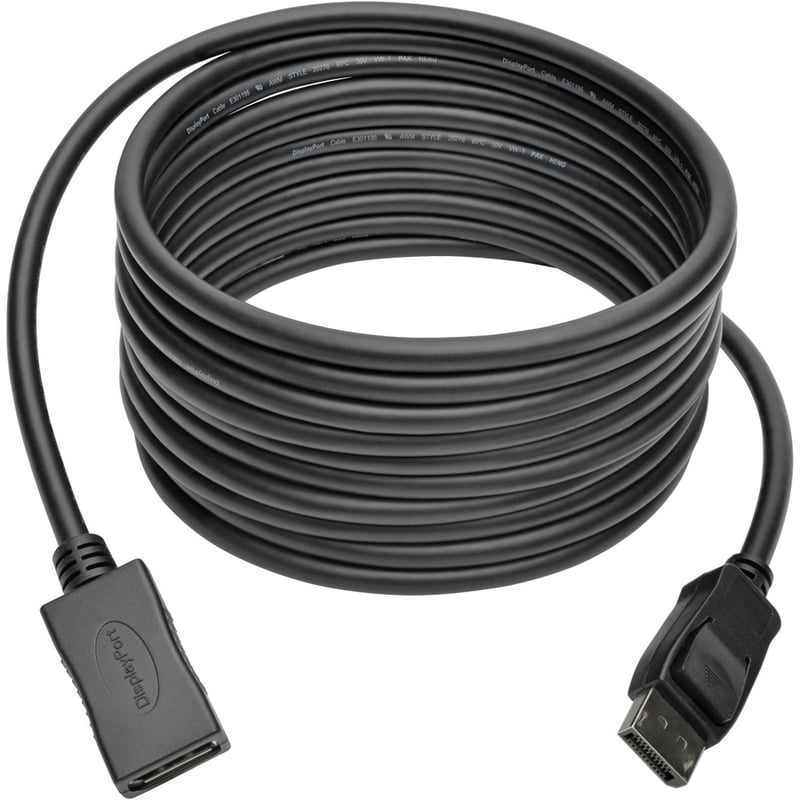 Eaton Tripp Lite Series DisplayPort Extension Cable with Latch, 4K @ 60 Hz, HDCP 2.2 (M/F), 15 ft. (4.57 m) - Thumbnail 2