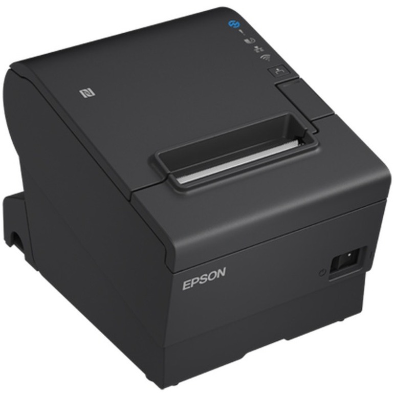 Epson OmniLink TM-T88VII Desktop Direct Thermal Printer - Monochrome - Receipt Print - Ethernet - USB - USB Host - With Cutter - Black - 19.69 in/s Mono - 180 dpi - Wireless LAN - ePOS, ESC/POS, XML Emulation - For PC, SPARC, Andr - Thumbnail 2