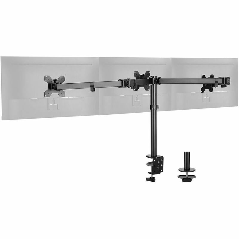 SIIG Articulating Triple Monitor Desk Mount - 13" to 27" - Thumbnail 2