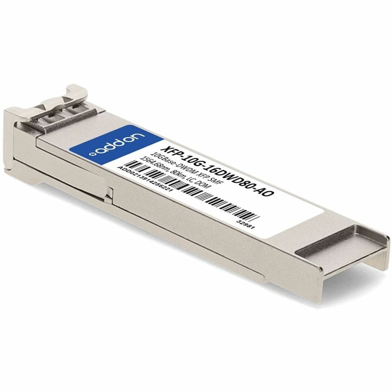 AddOn Alcatel-Lucent Nokia® XFP-10G-16DWD80 Compatible TAA 10GBase-DWDM XFP Transceiver 100GHz (SMF, 1564.68nm, 80km, LC, DOM) - Thumbnail 3