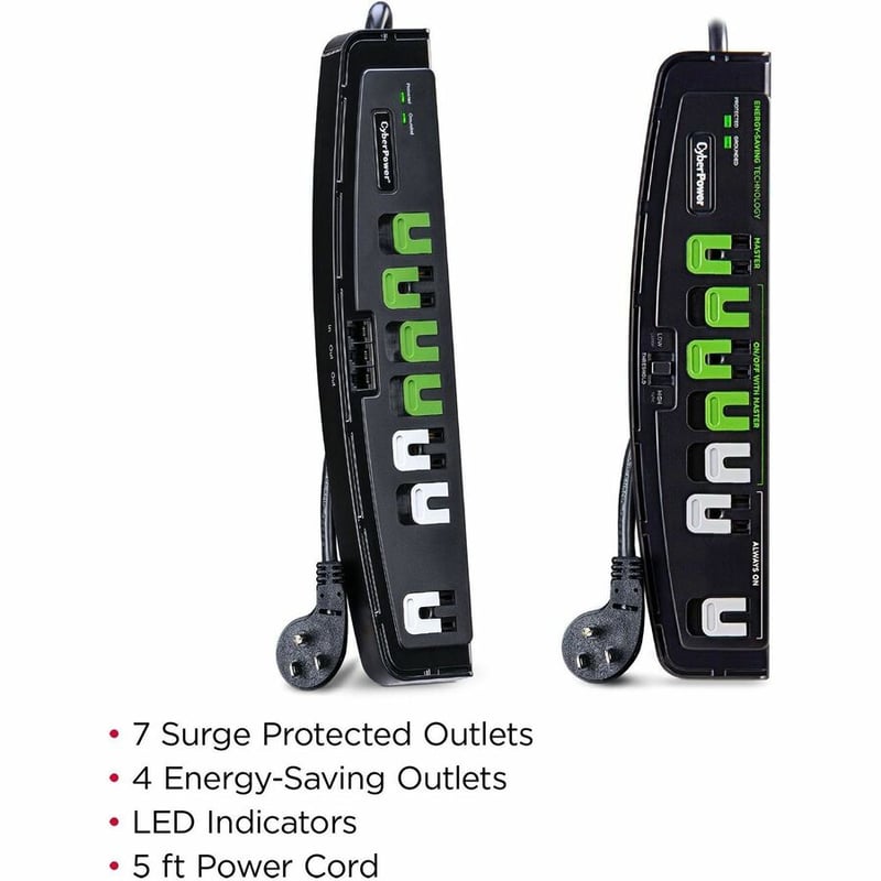 CyberPower P705G Essential 7 - Outlet Surge with 2100 J - Thumbnail 3