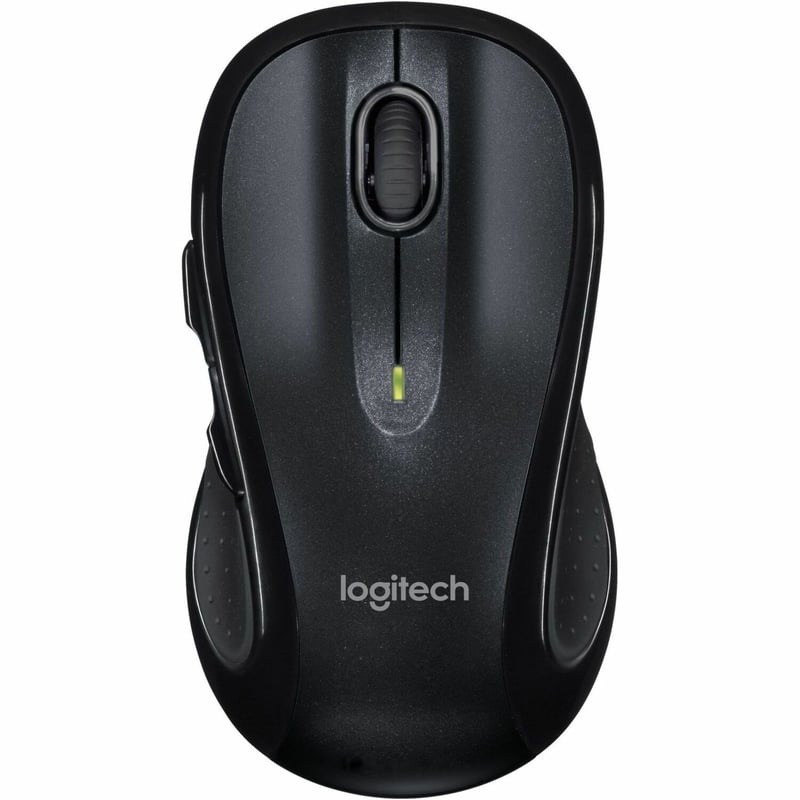 Logitech M510 Wireless Mouse, 2.4 GHz with USB Unifying Receiver, 1000 DPI Laser-Grade Tracking, 7-Buttons, Black