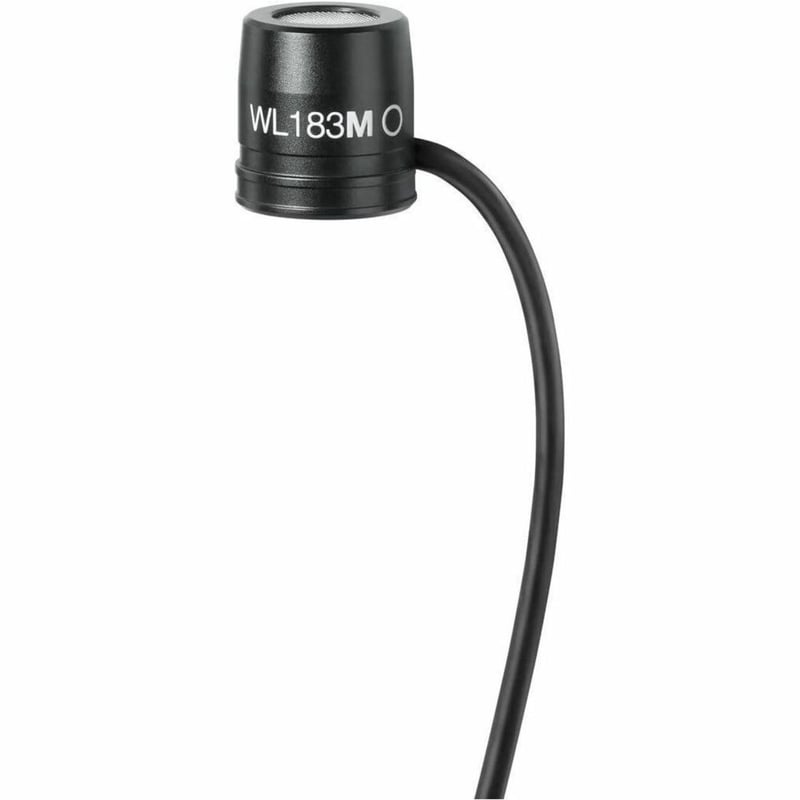 SHURE WL183MB/O-TQG CONDENSER LAVALIER MICROPHONE - Thumbnail 1