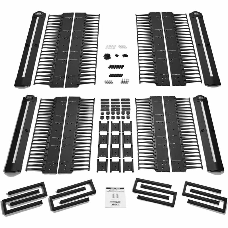 Tripp Lite High-Capacity Vertical Cable Manager - Deep Double Finger Duct with Cover - Double Sided - 6 in. Wide - Black - 7 ft. (2.2 m) - Thumbnail 5