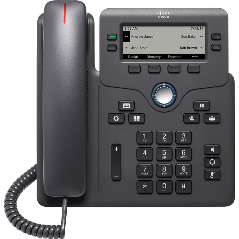 CISCO 6851 PHONE FOR MPP, UK POWER ADAPTER REMANUFACTURED - Thumbnail 3