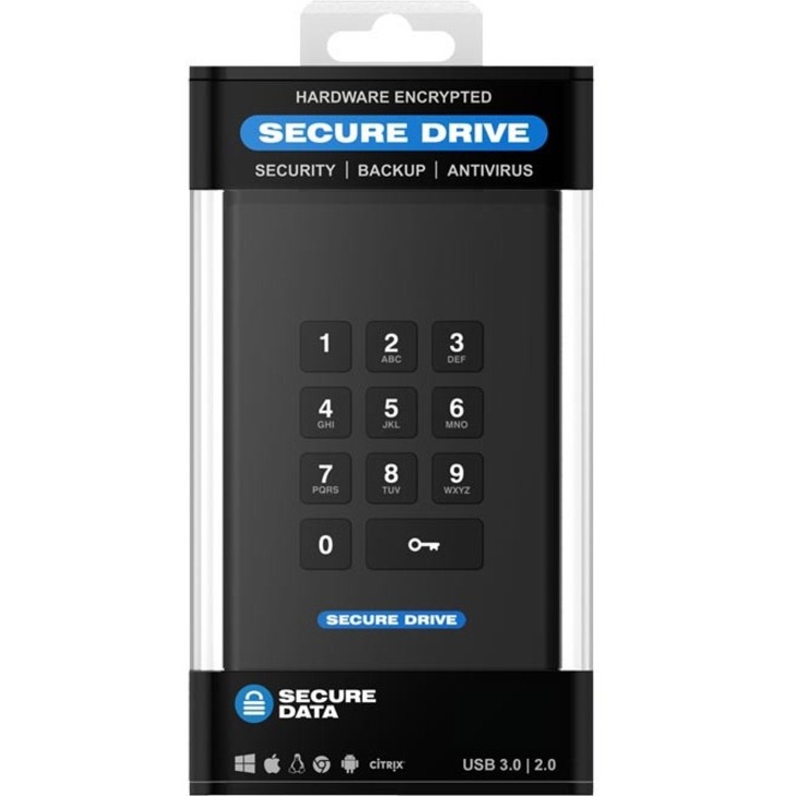 SECUREDATA KP 2TB HDD FIPS 140-2 LEVEL 3 - Thumbnail 2