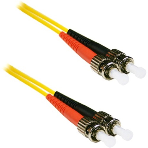 ENET 30M ST/ST Duplex Single-mode 9/125 OS1 or Better Yellow Fiber Patch Cable 30 meter ST-ST Individually Tested