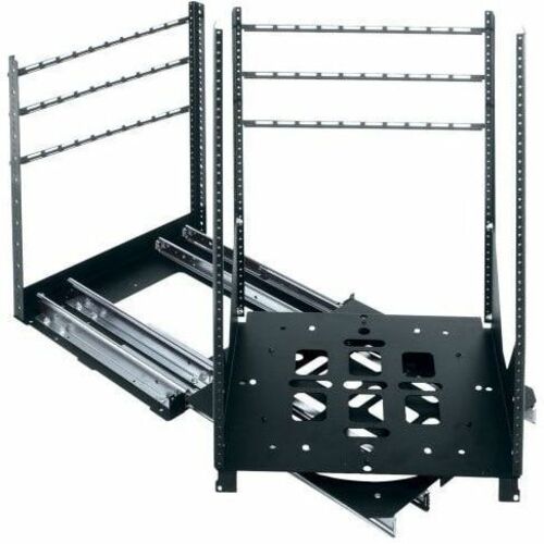 Middle Atlantic SRSR Series 14RU Slide Out Rotating Rack Rail System - Flat Black Powder Coat