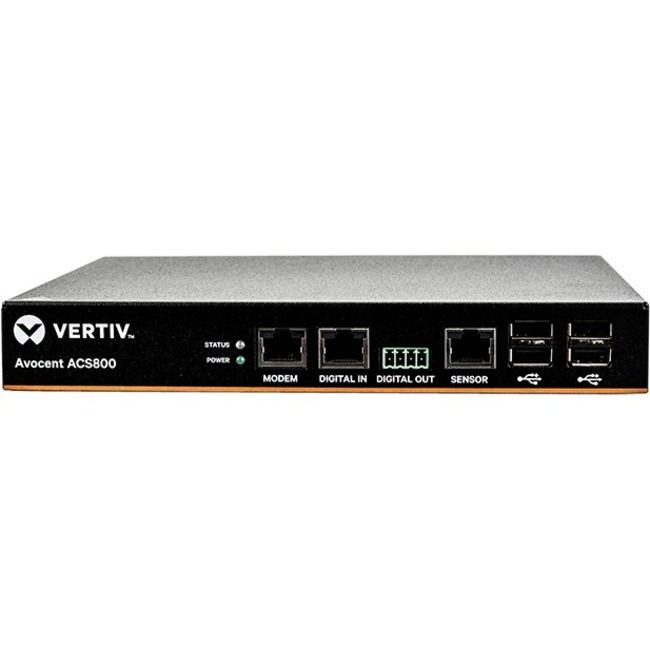 Vertiv Avocent ACS800 - 4-PortSerial Console with external AC/DC Power Brick - US Power Cord - Thumbnail 1