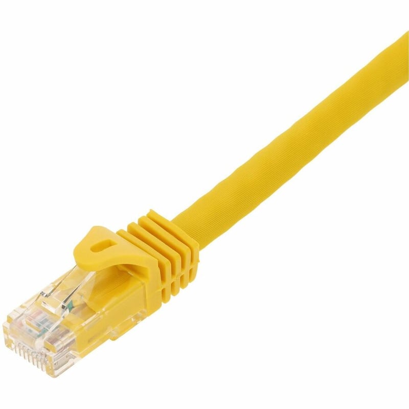 AddOn 35ft Yellow CAT 6A PVC Ethernet Cable Snagless Easy Boot RJ-45 M/M - Thumbnail 2