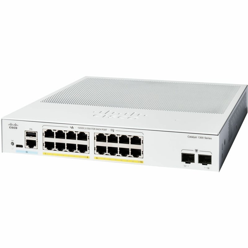 Cisco Catalyst C1300-16FP-2G Ethernet Switch - Thumbnail 1