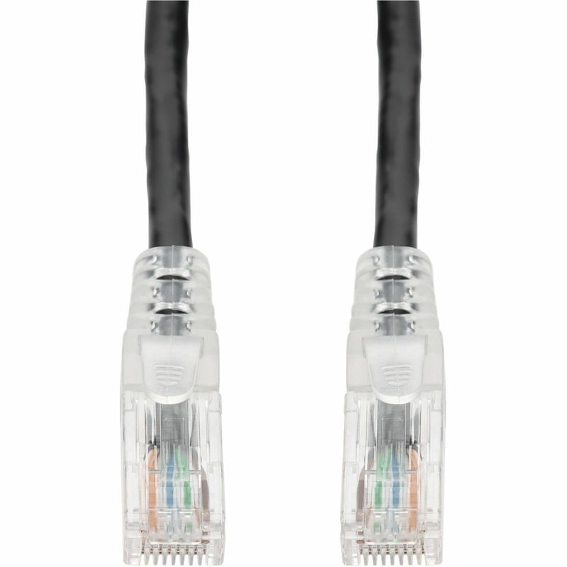 AddOn 6ft Black CAT 6 PVC Ethernet Cable Snagless Easy Clear Boot TAA RJ-45 M/M - Thumbnail 1