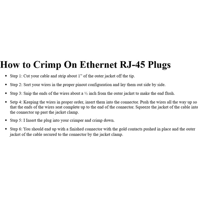 4XEM 1000PK Cat5e RJ45 Ethernet Plugs/Connectors - Thumbnail 4