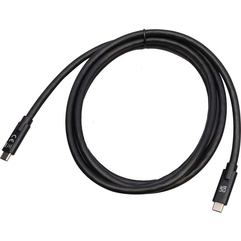 V7 USB-C Male to USB-C Male Cable USB 3.2 Gen2 10 Gbps 3A 2m/6.6ft Black - Thumbnail 2