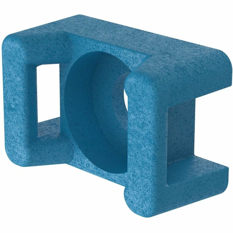 Panduit TM2S8-C76 Cable Tie Mount, Aqua, ETFE, 0.63x0.43" , #8 Screw, PK100 - Thumbnail 2
