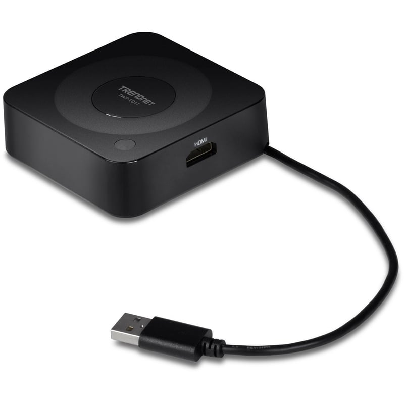 TRENDnet 4K Wireless Presenter Add-on Transmitter , Designed To Connect with the TWP-100R1K Wireless Receiver, 1 x HDMI Port, Share 4K Content, Wireless Screen Sharing, Black, TWP-101T - Thumbnail 2