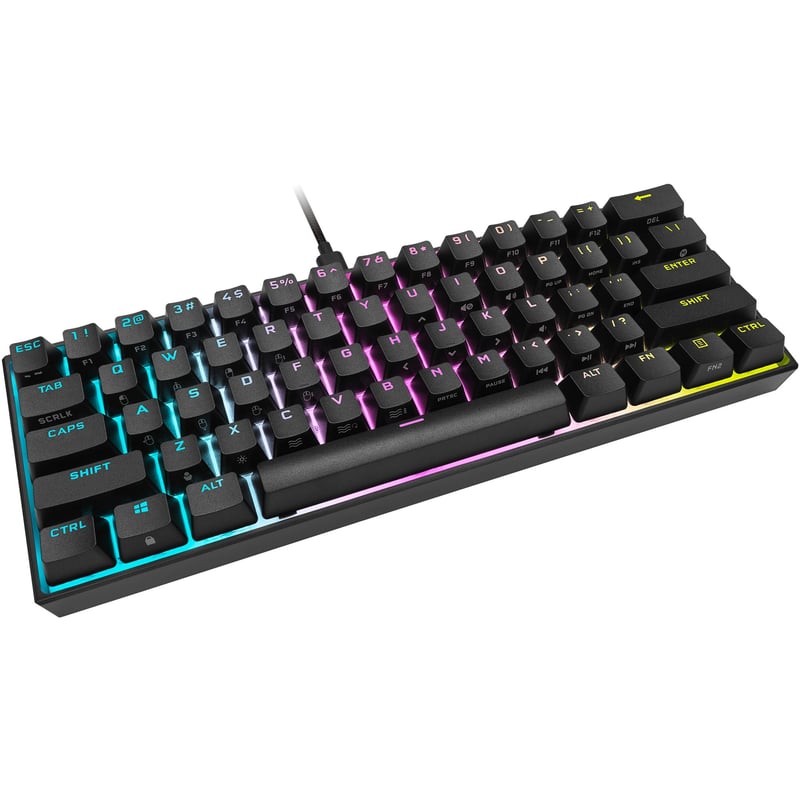 Corsair K65 RGB MINI 60% Mechanical Gaming Keyboard - CHERRY MX SPEED - Thumbnail 1