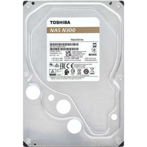 Toshiba N300 8 TB Hard Drive - 3.5" Internal - SATA (SATA/600) - Conventional Magnetic Recording (CMR) Method - Thumbnail 2