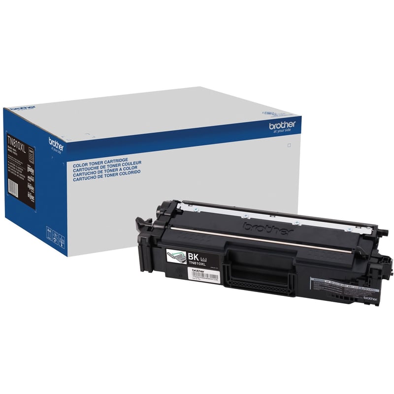 Brother TN810XLBK Original High Yield Laser Toner Cartridge - Black - 1 Each - Thumbnail 1