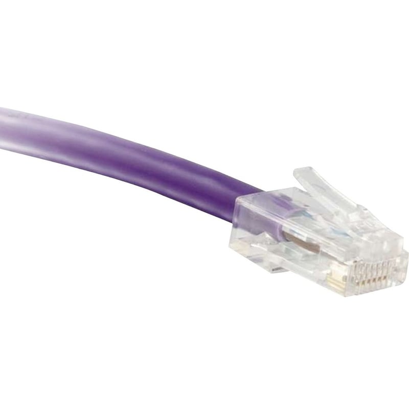 ENET Cat5e Purple 40 Foot Non-Booted (No Boot) (UTP) High-Quality Network Patch Cable RJ45 to RJ45 - 40Ft