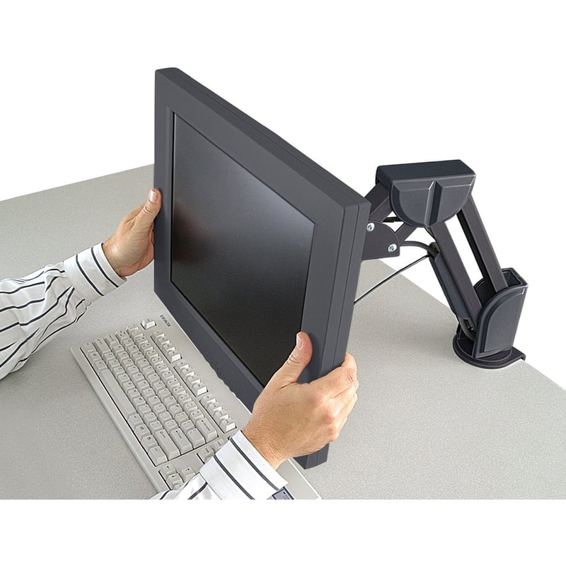 Kensington Mounting Arm for Flat Panel Display - Black - Thumbnail 4