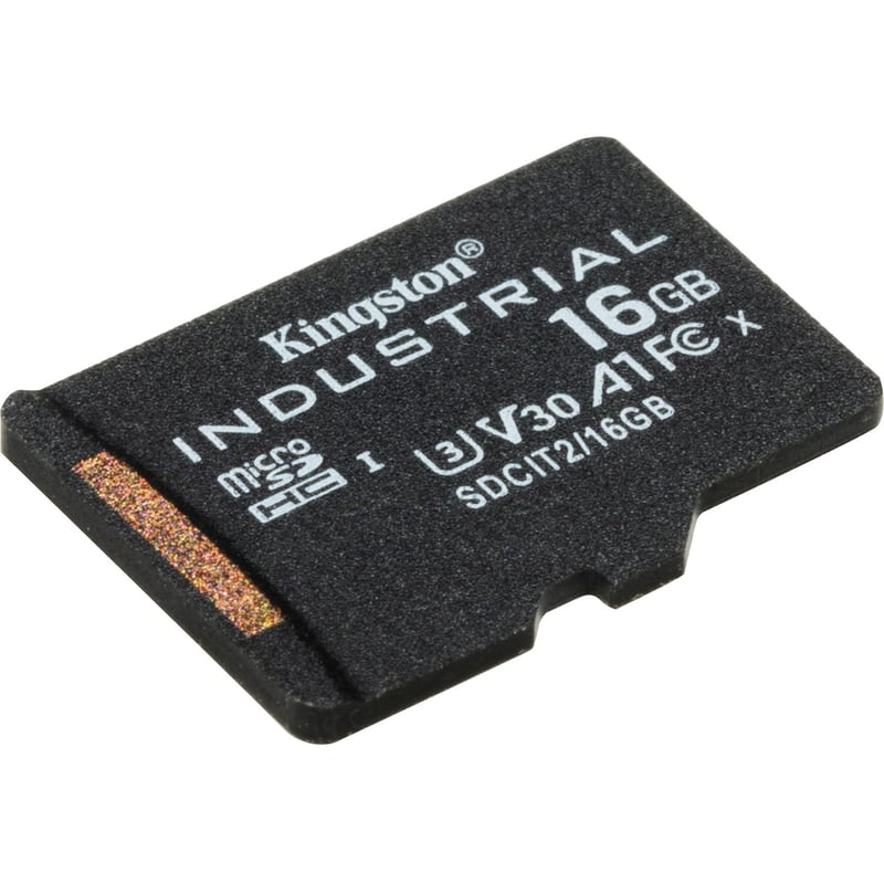 Kingston Industrial SDCIT2 16 GB Class 10/UHS-I (U3) V30 microSDHC - Thumbnail 1