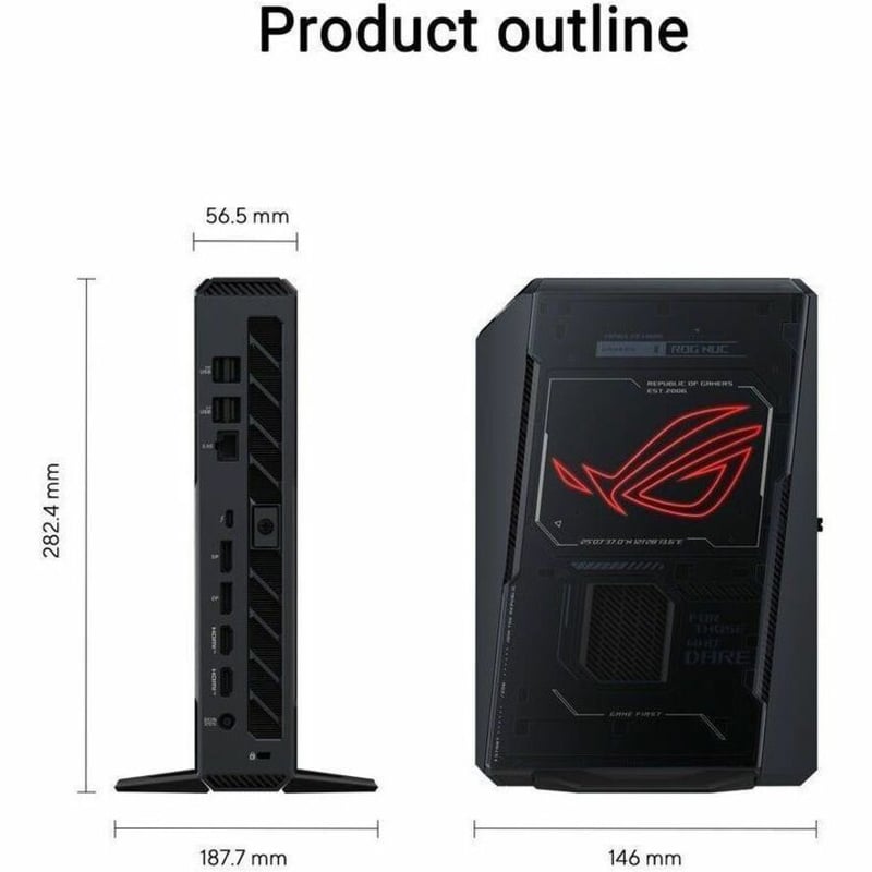 ROG NUC (2025) GAMING MINI PC WITH INTEL CORE ULTRA 9(SERIES 2) - Thumbnail 5