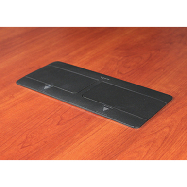 Wiremold Cord Ended deQuorum Dual Flip-Up Unit with USB - Thumbnail 3