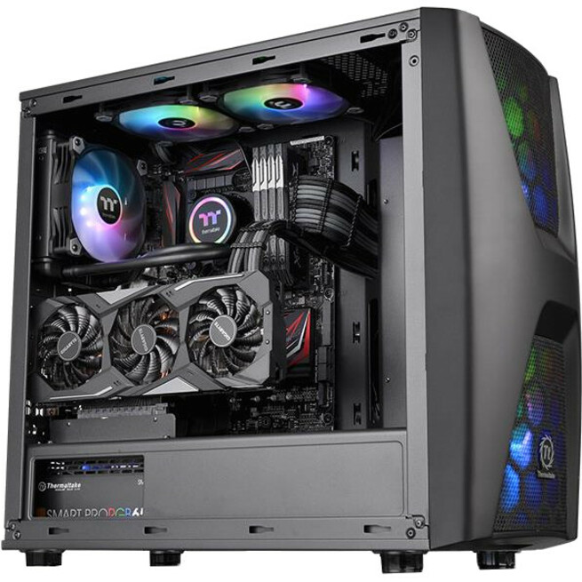 Thermaltake Commander C34 TG ARGB Computer Case with Windowed Side Panel - Thumbnail 4