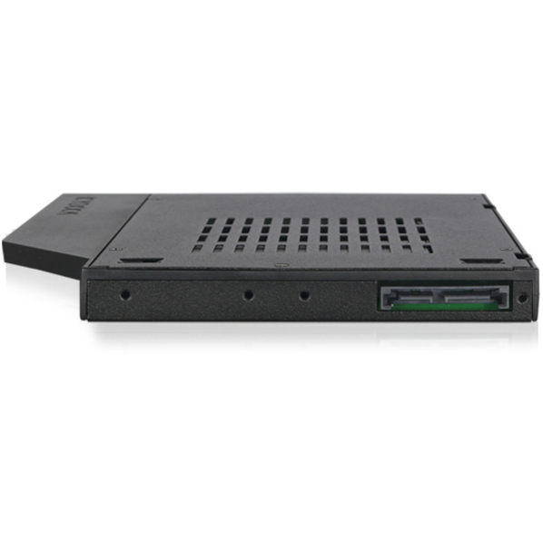 Icy Dock ToughArmor MB411SPO-1B Drive Bay Adapter for 5.25" - Serial ATA/600 Host Interface Internal - Black