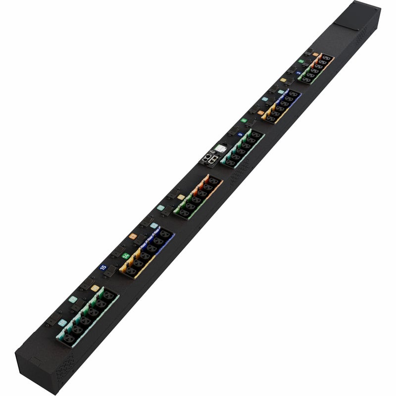Vertiv PowerIT VP4UA0A1 Upgradeable Monitored Input Level HD rPDU, Vertical, Three Phase, 36 Combination C13/C19 Outlets, 80A, 240/415V WYE, 0U - Thumbnail 1