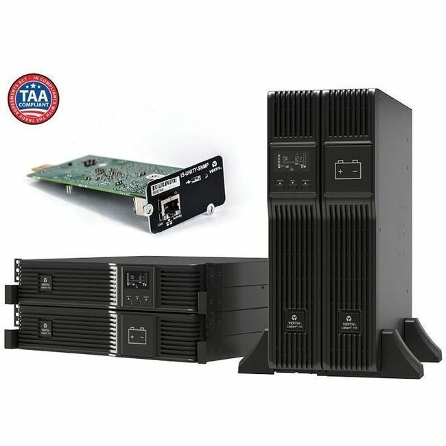 VERTIV LIEBERT PSI5 1500, 1350W, 120VAC, RT, W/ RDU120 CARD- TAA