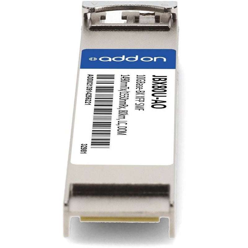 AddOn HP® JBX80U Compatible TAA 10GBase-BX XFP Transceiver (SMF, 1490nmTx/1550nmRx, 80km, LC, DOM) - Thumbnail 4